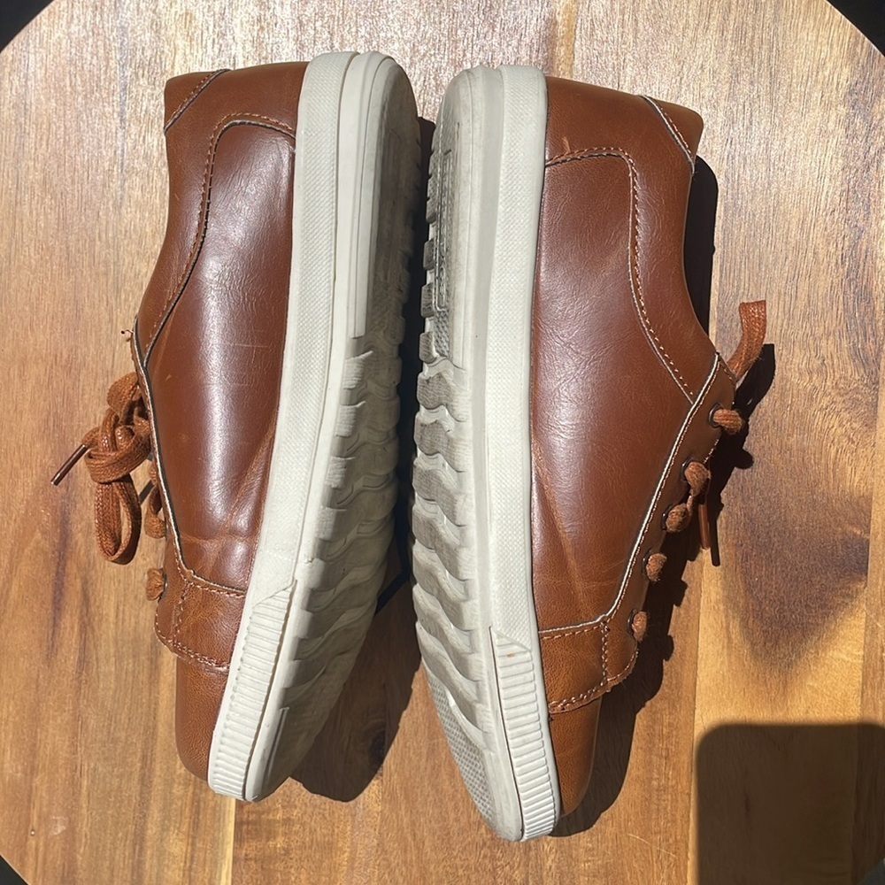 Deer Stags Kane Boys' Sneakers Dark Cream Tan Size 5 - Picture 7 of 9